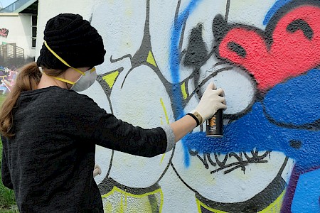 Graffiti sprühen in Mannheim